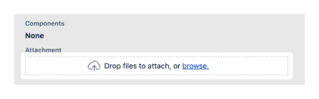 Ejemplo de file uploader como drag and drop y botón en Jira