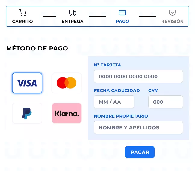 Proceso de checkout en ecommerce como ejemplo de ley de parkinson porque se bloquea la posibilidad de dispersión al impedir pasar de paso hasta completar este